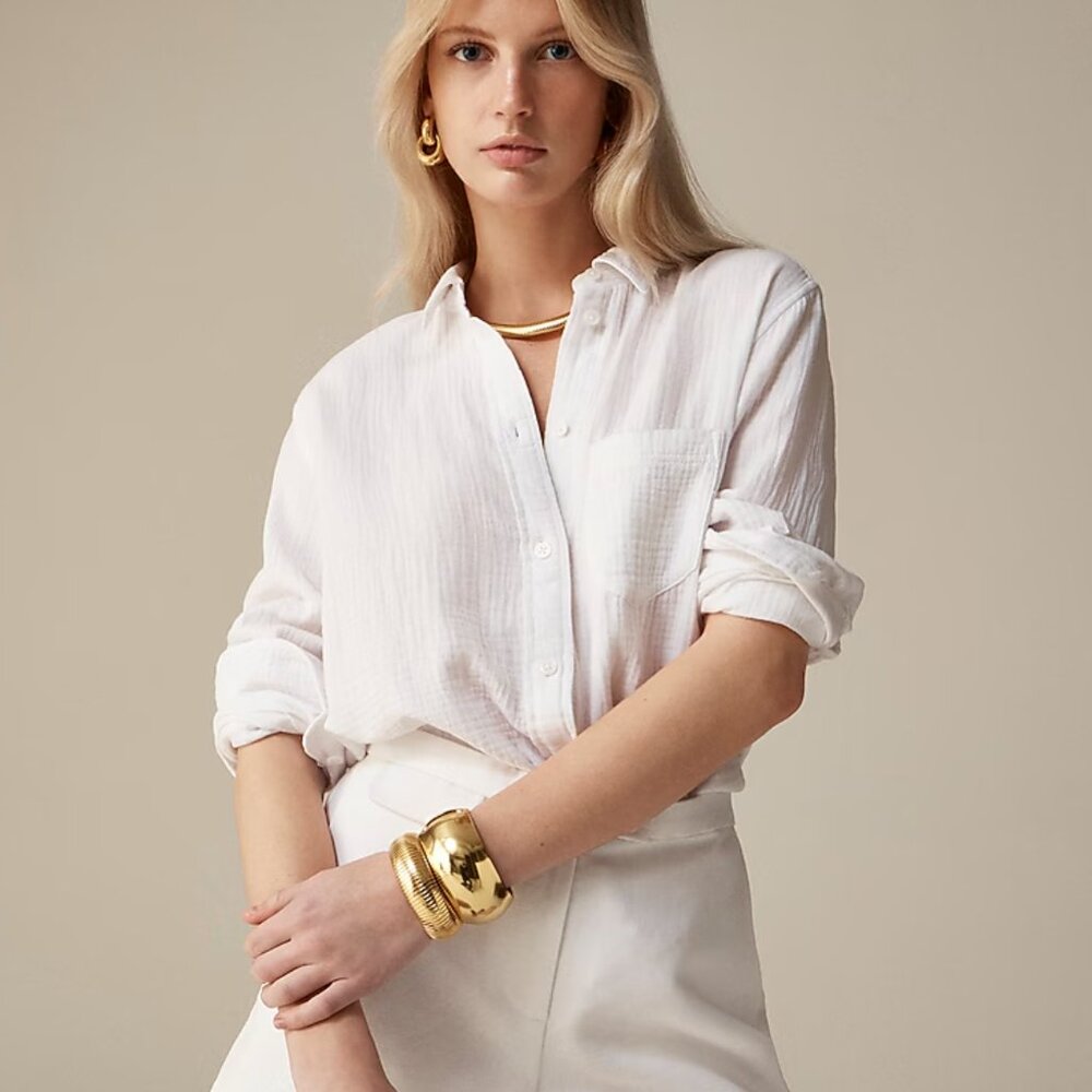 J Crew Garçon classic double-gauze shirt
